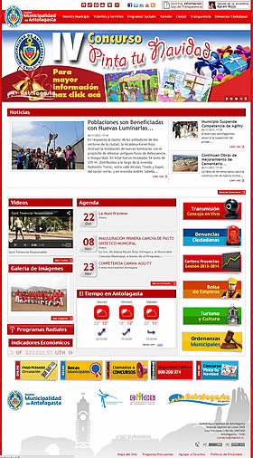 portal web institucional